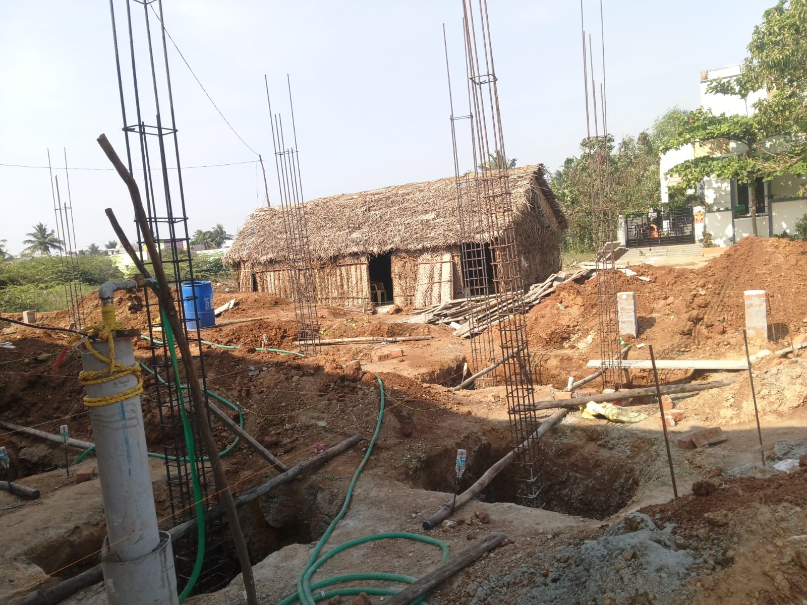 GMC construction site — foundation work