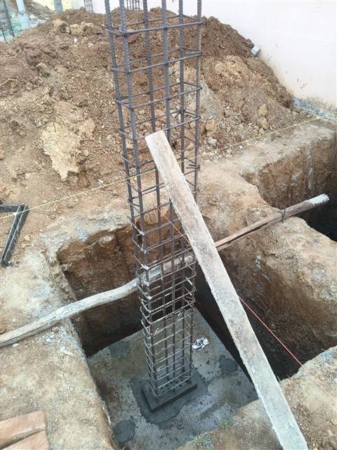 Steel reinforcement bar for RCC column