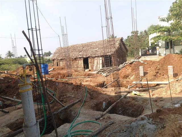 GMC construction site — foundation work